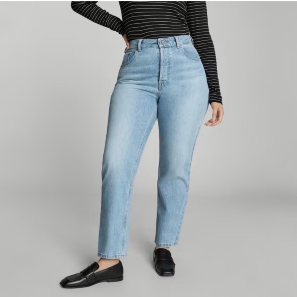 NWT Everlane Women's Light Blue Straight Leg Jeans